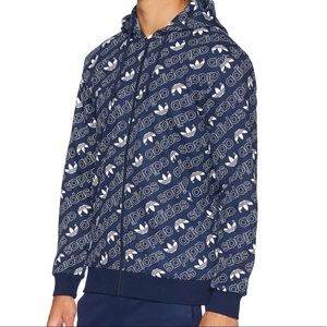 Adidas Originals Monogram FZ Zip Up Hoodie